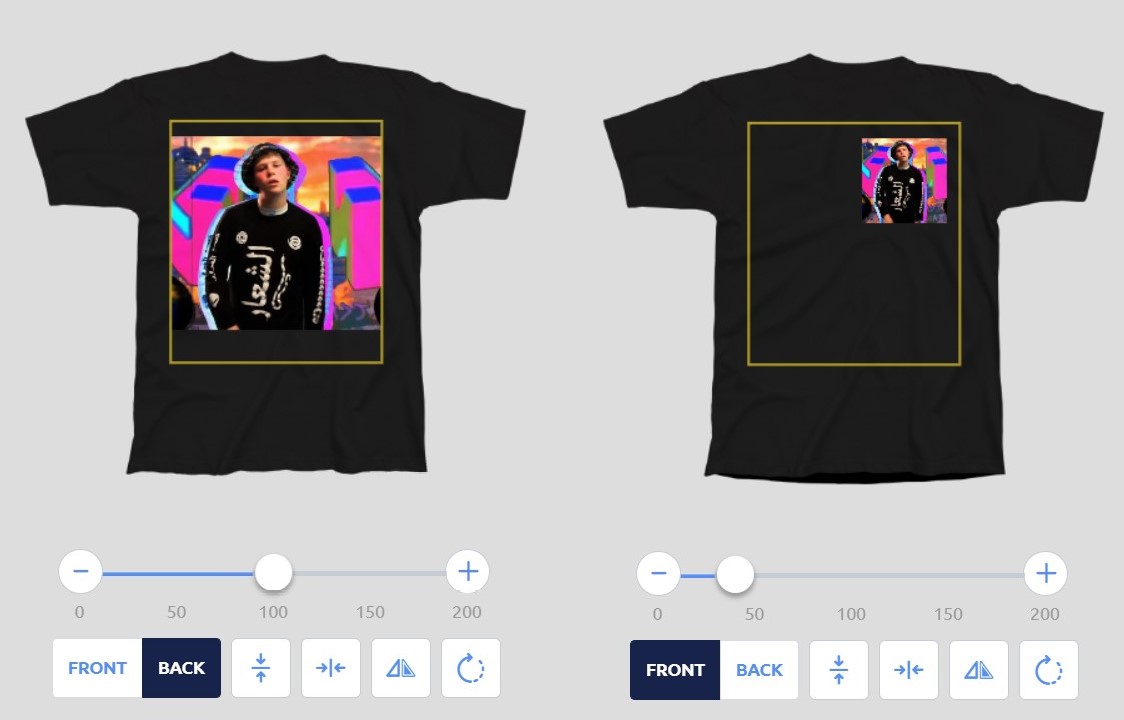 customize print on demand t shirt design