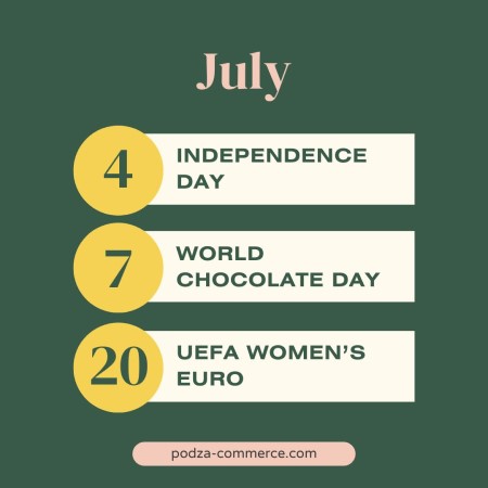 july holiday calendar
