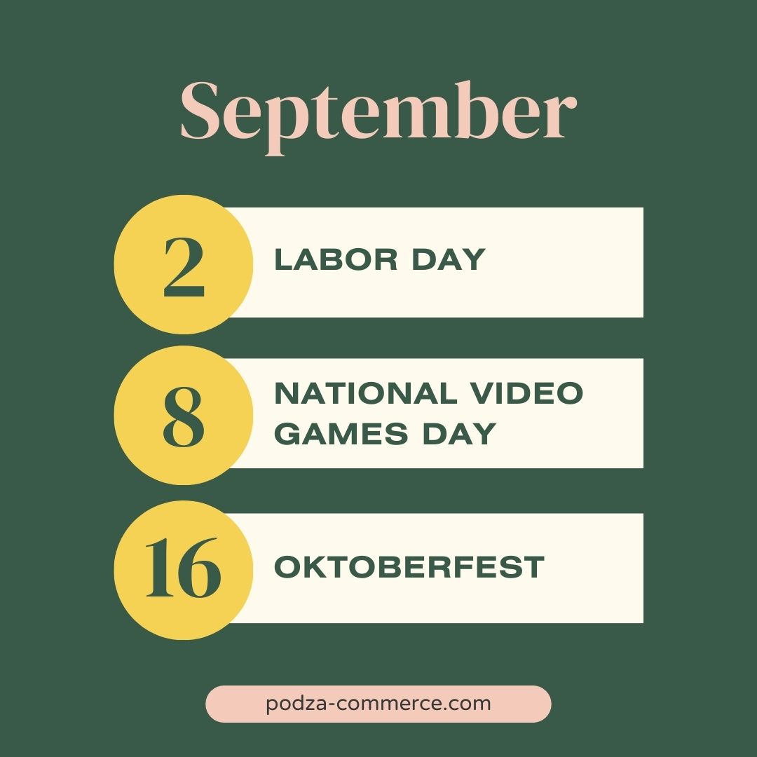 september holiday calendar